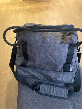 Made By Design Gray Duffel Shoulder Bag with Padded Strap